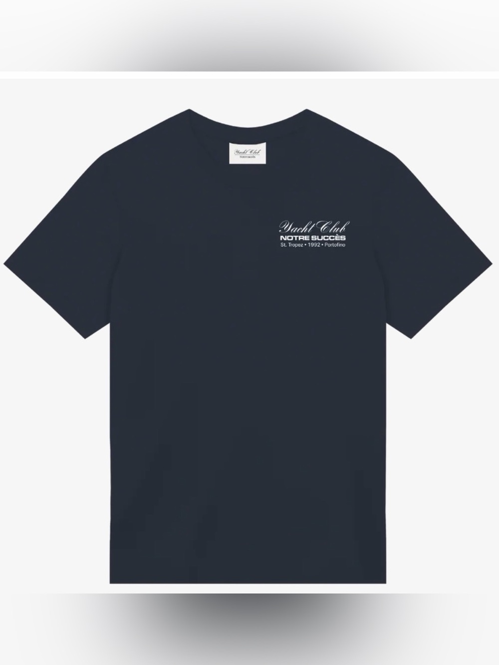 Notre Succès Yacht Club 1992 Graphic T-Shirt Navy Size Medium NWOT